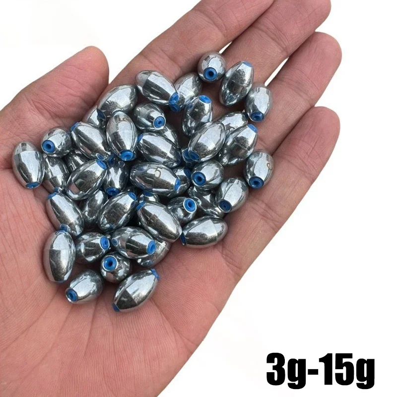 Ice Fishing Tip Up - 10pcs/Lot Alloy Hollow Olive Fishing Sinkers