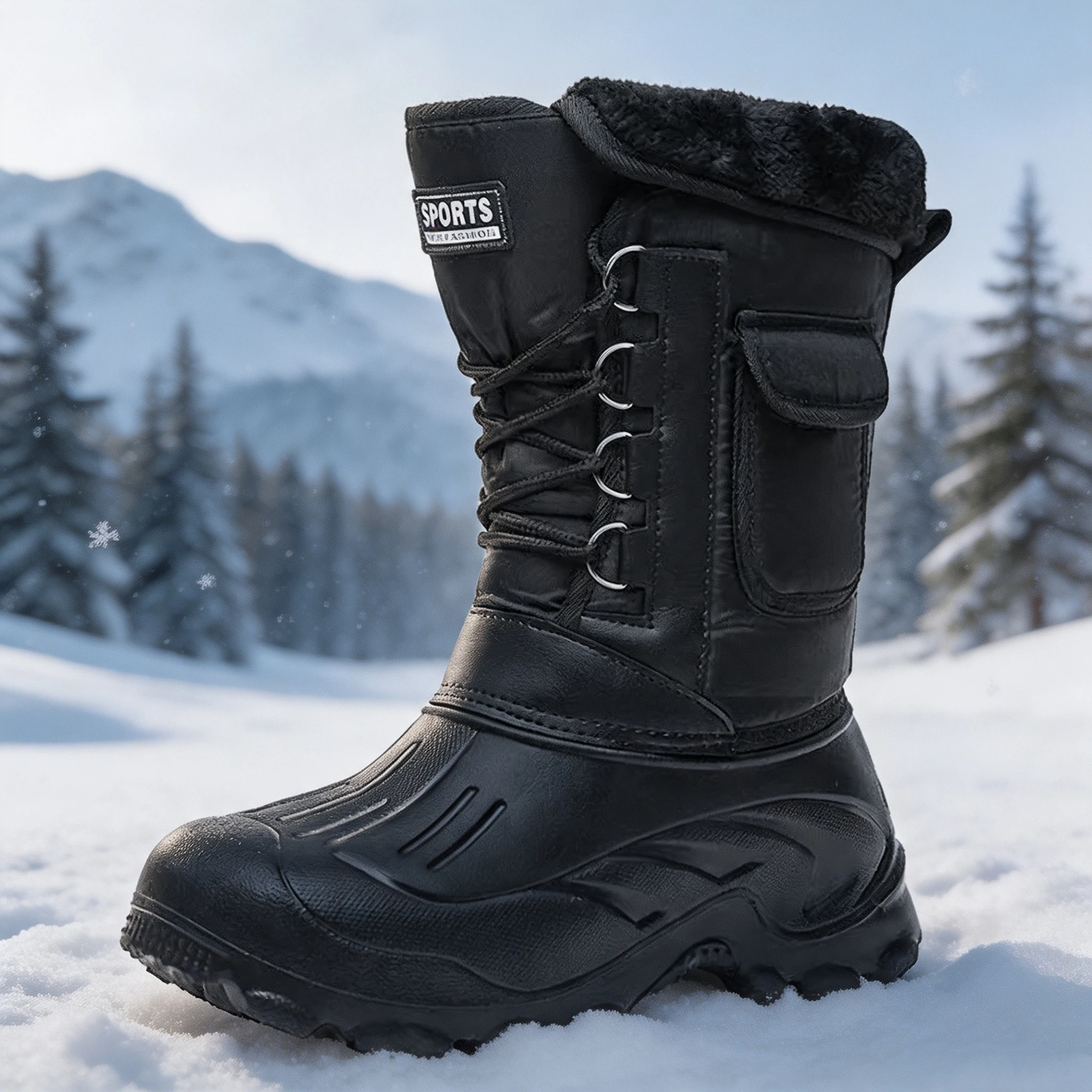 Fishing Equipment Carp - Men Winter Snow Boots Outdoor Fishing