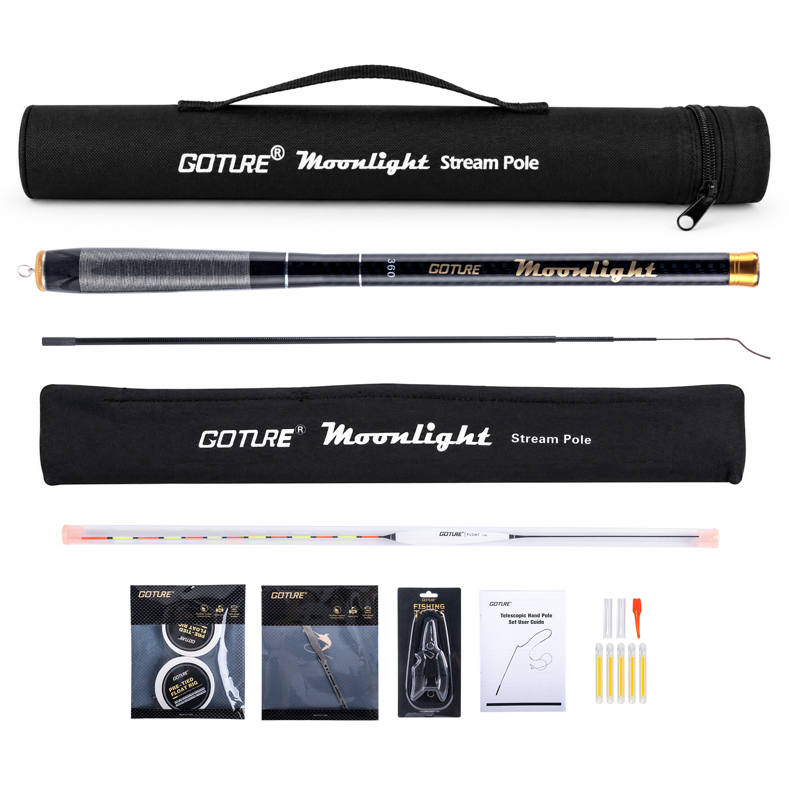 Goture Telescopic Stream Rod w - Fishing Equipment Bag review and price