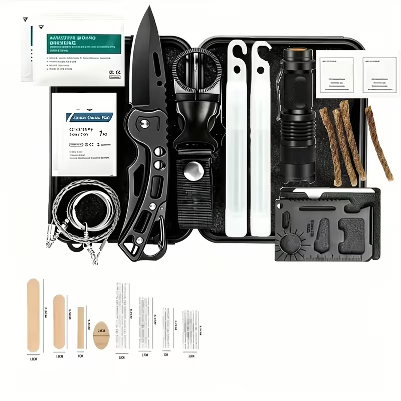 62-in-1 survival equipment set - Fishing Equipment Essentials review and price