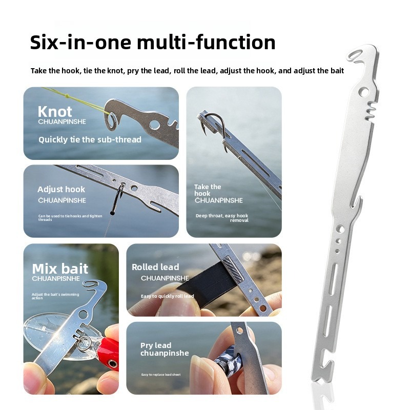 QAJTAO 4 Pieces 6-in-1 Stainle - Fishing Equipment Price review and price